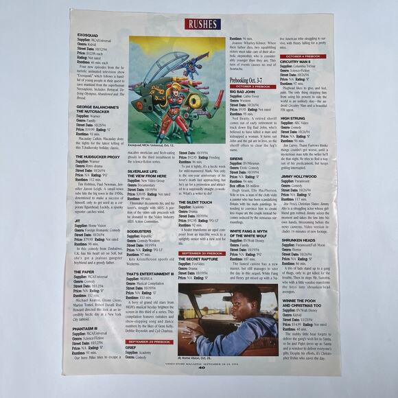 Vintage 90s Ernest Goes to School Movie Retailer VHS Promo Ad Advertisement Rare - Picture 4 of 4